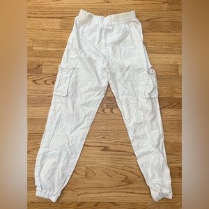 White cargo pants